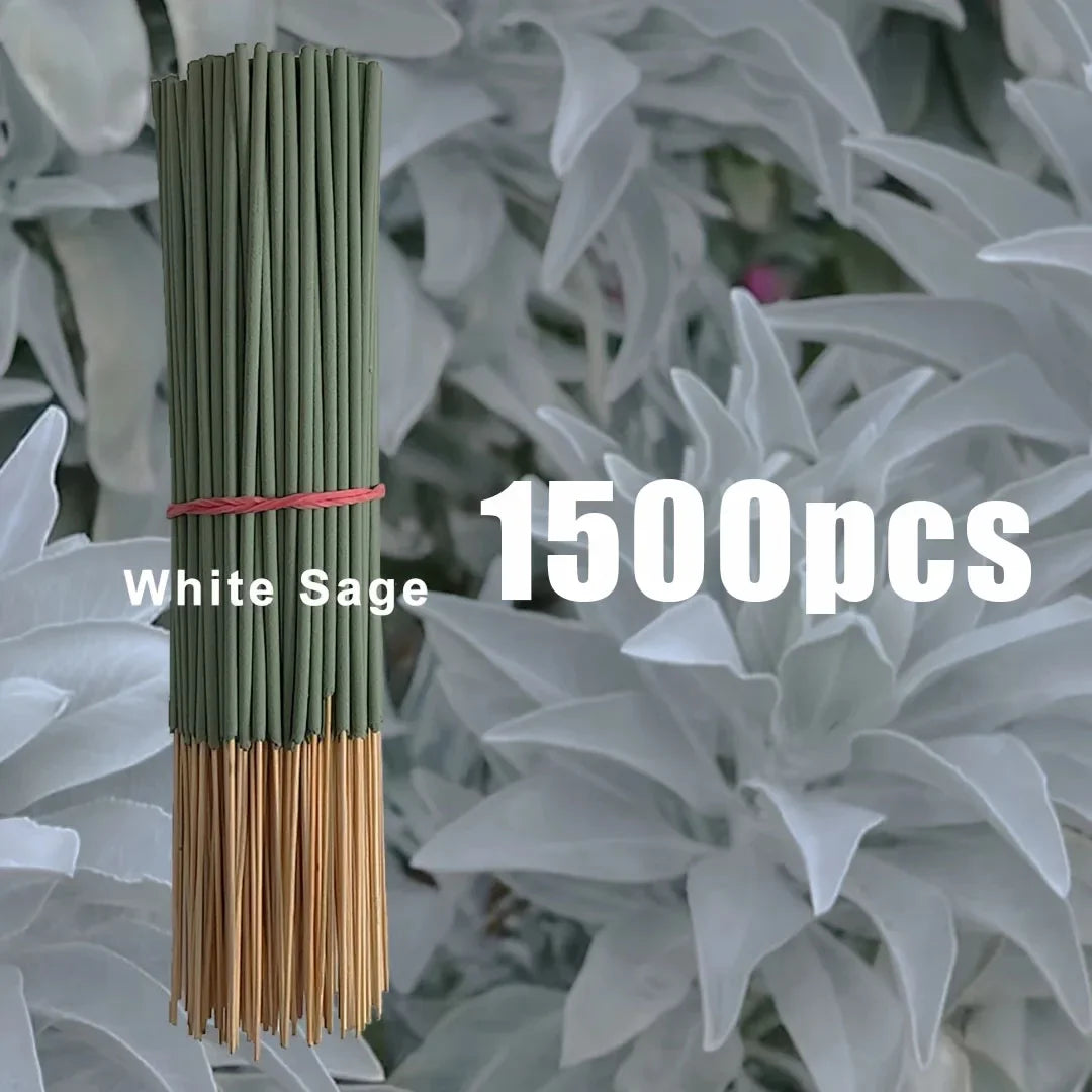 25/50pcs White Sage Incense Sticks, 8.66inch Suitable for Yoga and Meditation, Purifies the Mind and Eliminates Negative Energy