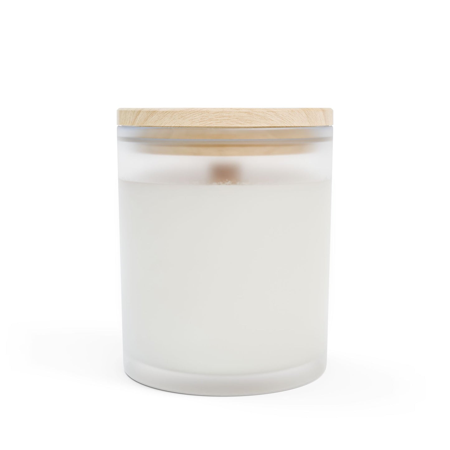 Cozy Cinnamon Chai, 11oz vegan soy candle, frosted glass, unique wooden wick and wooden lid that will bring elegance to any occasion.