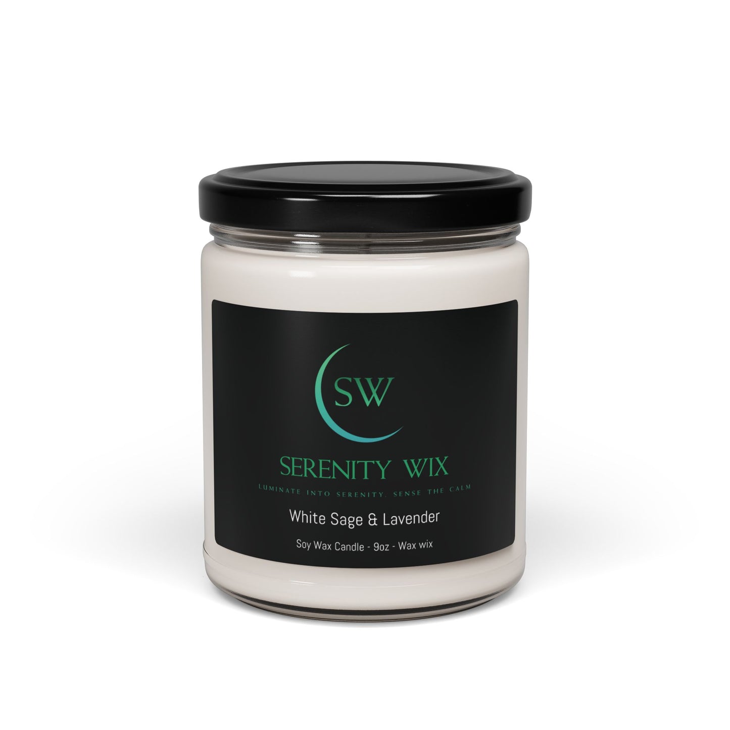 White Sage & Lavender Soy Candle for relaxing after a hard day, spa day or creating a calming environment for guests.