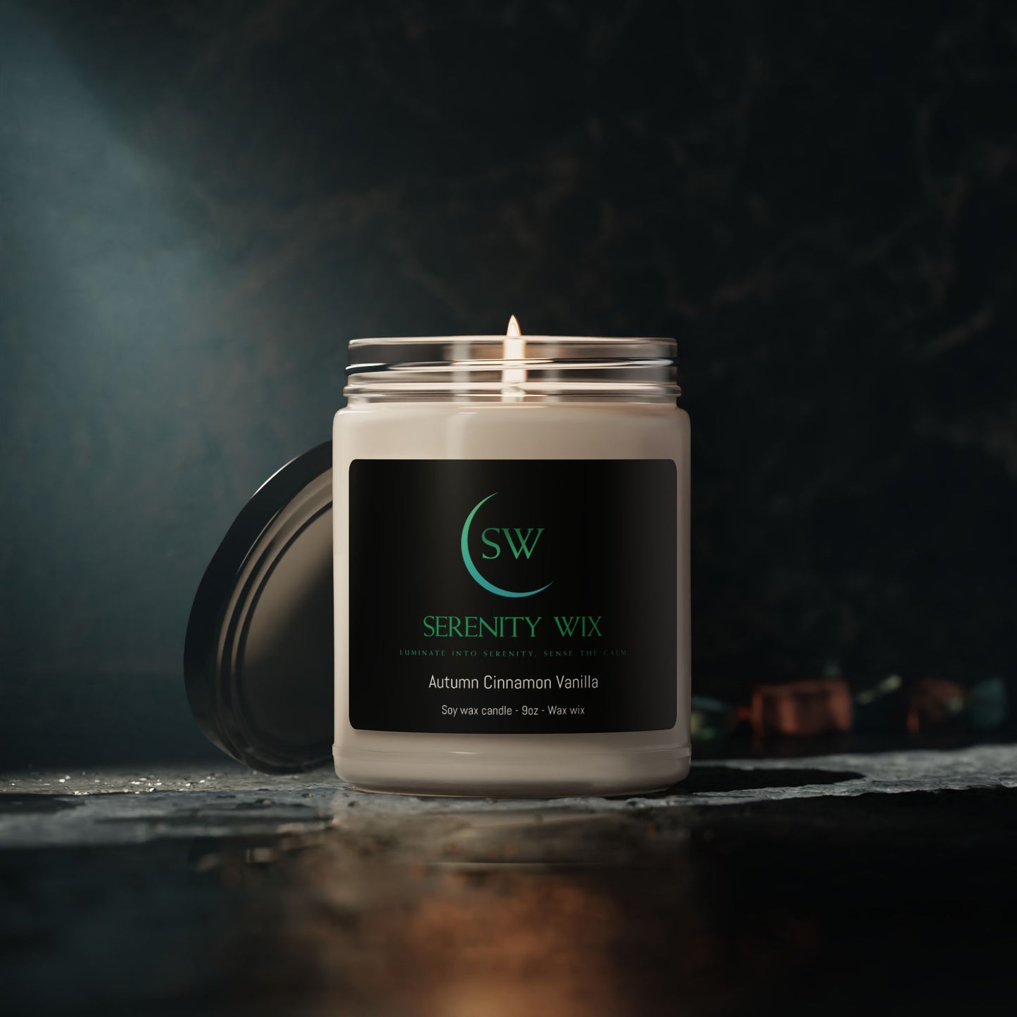 Cinnamon & Vanilla soy candle with a feel of Autumn Nostalgia. Perfect for any occasion.
