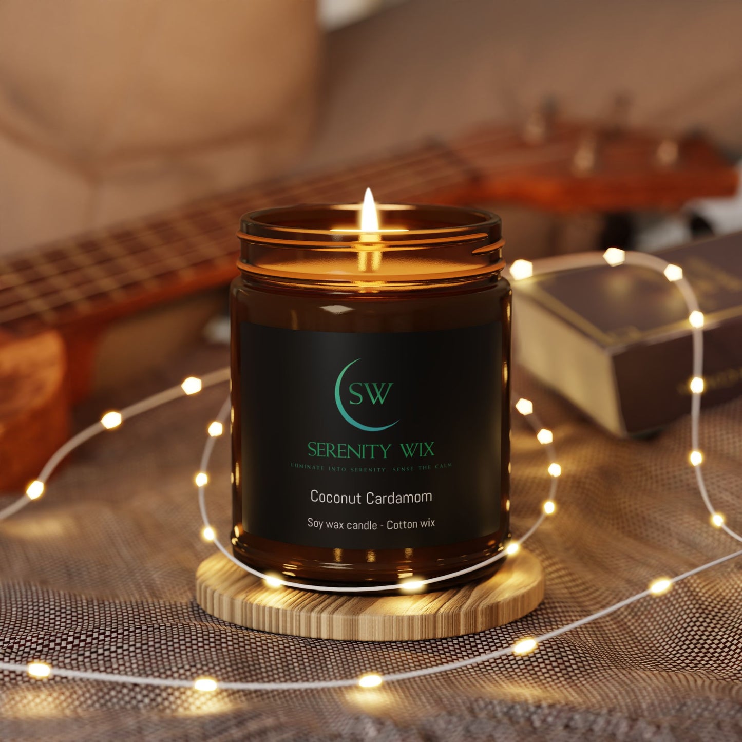 Coconut Cardamom Soy Candle. A warm, sweet and exotic spice with a slightly woody undertone, that creates a warm and comforting environment.