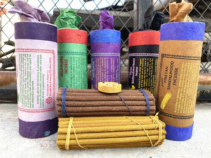 30 Sticks Nepal Pure Natural Palo Santo Incense  DIY Household To Relieve The Spirit Color Short Tube Line Incense NAGCHAMPA