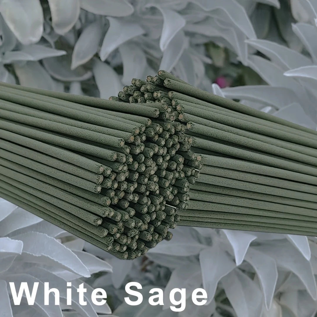 25/50pcs White Sage Incense Sticks, 8.66inch Suitable for Yoga and Meditation, Purifies the Mind and Eliminates Negative Energy