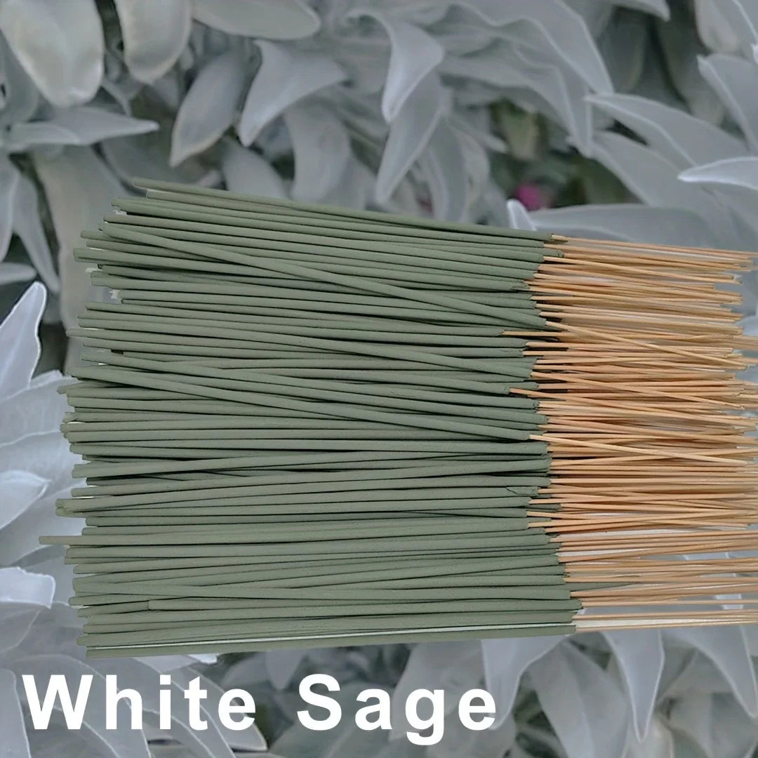 25/50pcs White Sage Incense Sticks, 8.66inch Suitable for Yoga and Meditation, Purifies the Mind and Eliminates Negative Energy