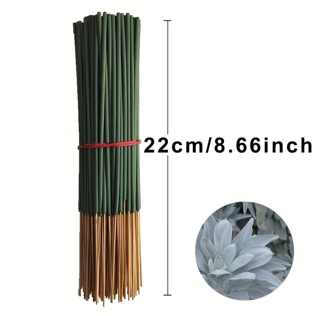25/50pcs White Sage Incense Sticks, 8.66inch Suitable for Yoga and Meditation, Purifies the Mind and Eliminates Negative Energy