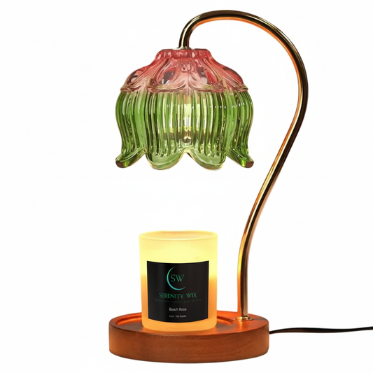 Candle Warmer Lamp with Beach Rose Candle - Version 1